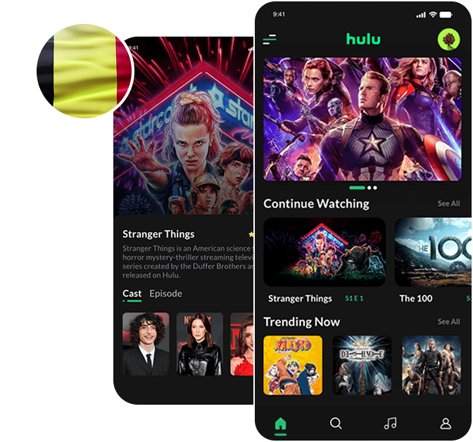 Watch Hulu in Belgium