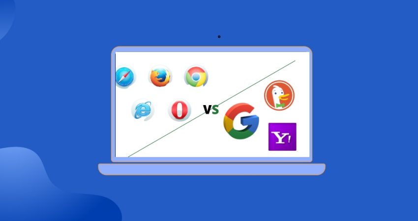 Web Browser vs. Search Engine
