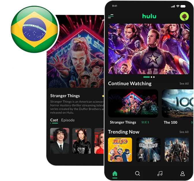 Watch hulu in Brazil