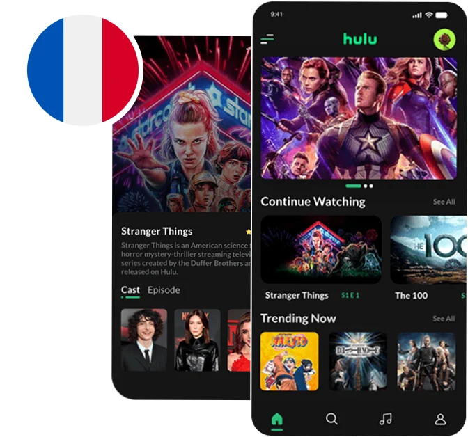 Watch hulu in France